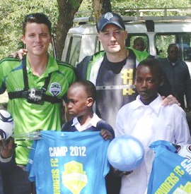 Marc Burch (left) and Kasey Keller