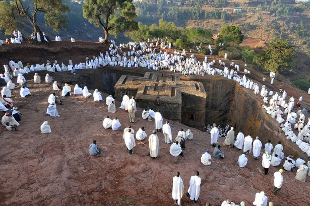 Christian Pilgrims Lalibela