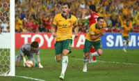 James Troisi runs in jubilation after scoring the winning goal in extra time against South Korea (Photo: Sport360.com)) -