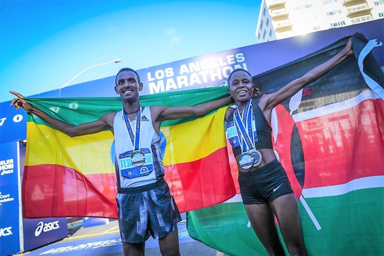 Bayelign Teshager of Ethiopia wins 2020 Los Angeles Marathon